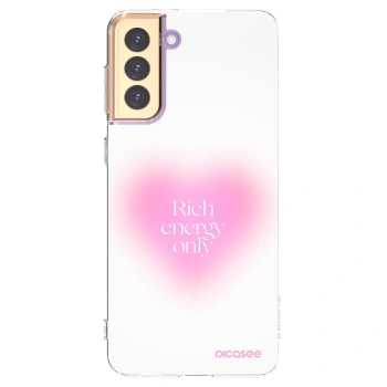 Picasee silikonska prozirna maskica za Samsung Galaxy S21+ 5G G996F - Rich Energy