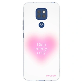 Picasee silikonska prozirna maskica za Motorola Moto G9 Play - Rich Energy