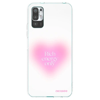 Picasee silikonska prozirna maskica za Xiaomi Redmi Note 10 5G - Rich Energy