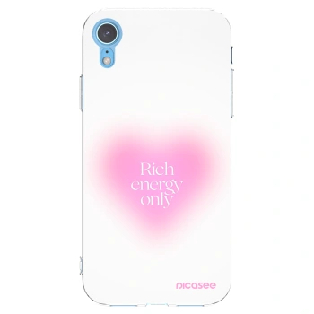 Picasee silikonska prozirna maskica za Apple iPhone XR - Rich Energy