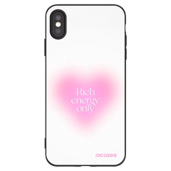 Picasee crna silikonska maskica za Apple iPhone XS Max - Rich Energy