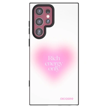 Picasee crna silikonska maskica za Samsung Galaxy S22 Ultra 5G - Rich Energy