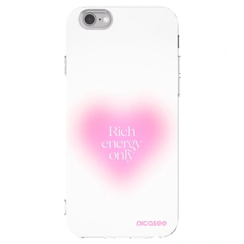 Picasee silikonska prozirna maskica za Apple iPhone 6/6S - Rich Energy