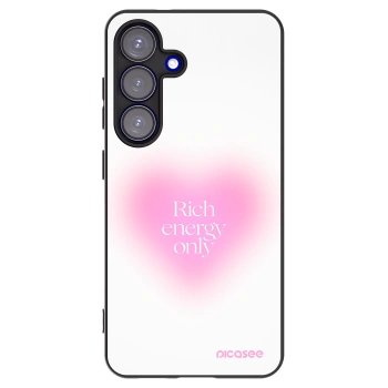Picasee crna silikonska maskica za Samsung Galaxy S25 5G - Rich Energy