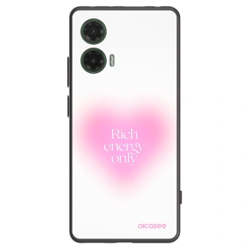 Picasee crna silikonska maskica za Motorola Moto G35 5G - Rich Energy