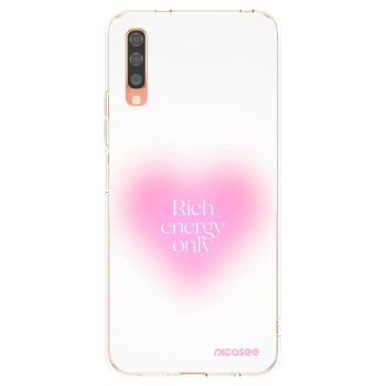 Picasee silikonska prozirna maskica za Samsung Galaxy A70 A705F - Rich Energy