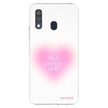 Picasee silikonska prozirna maskica za Samsung Galaxy A40 A405F - Rich Energy