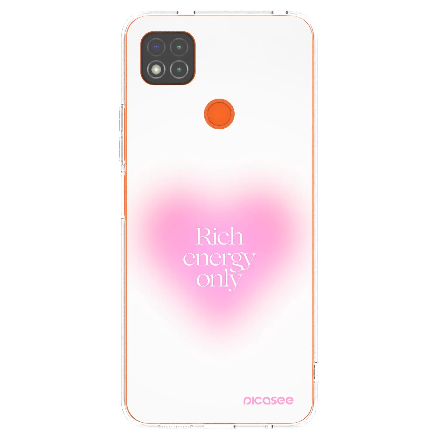 Picasee silikonska prozirna maskica za Xiaomi Redmi 9C - Rich Energy