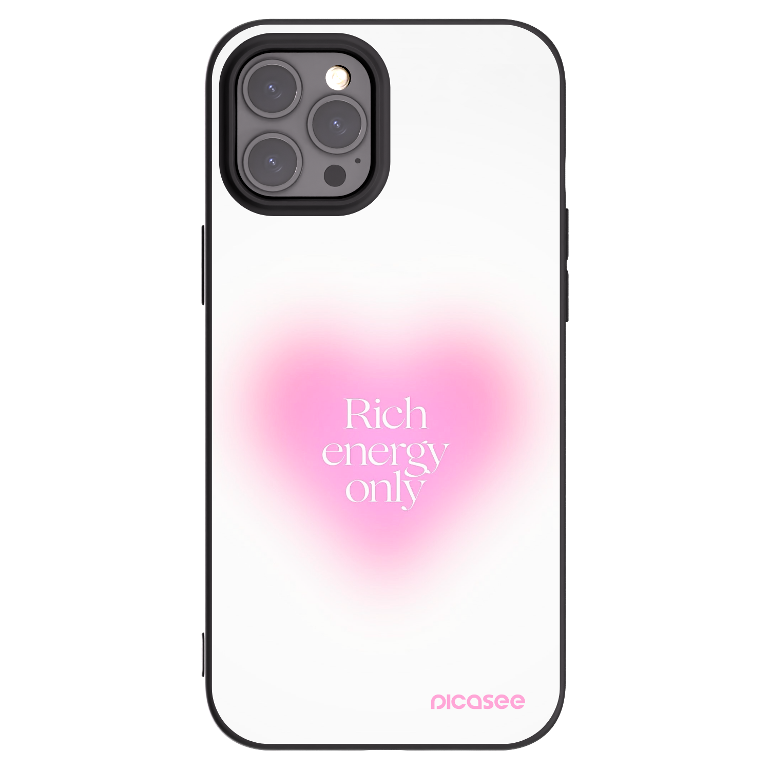 Picasee crna silikonska maskica za Apple iPhone 12 Pro Max - Rich Energy