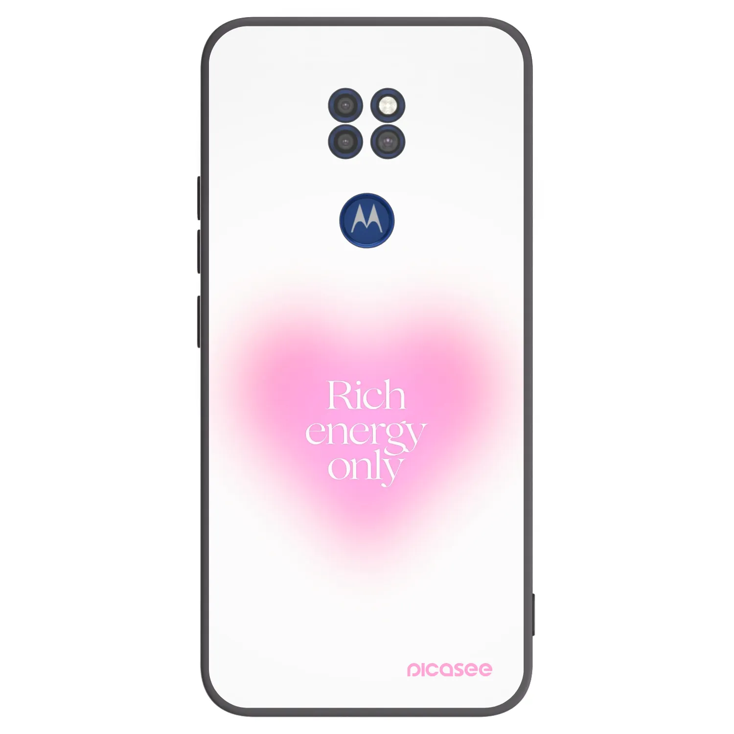 Picasee crna silikonska maskica za Motorola Moto G9 Play - Rich Energy