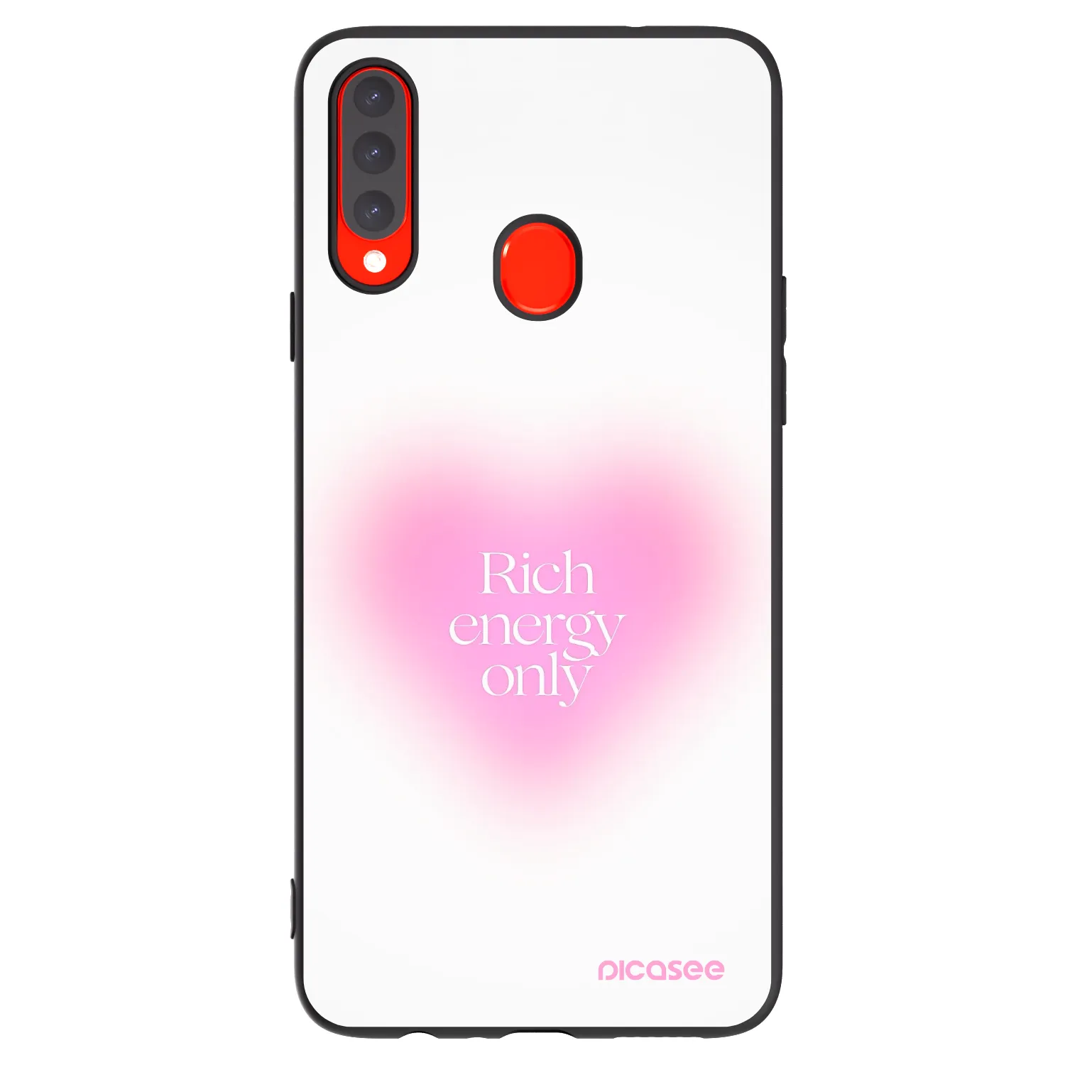 Picasee crna silikonska maskica za Samsung Galaxy A20s - Rich Energy