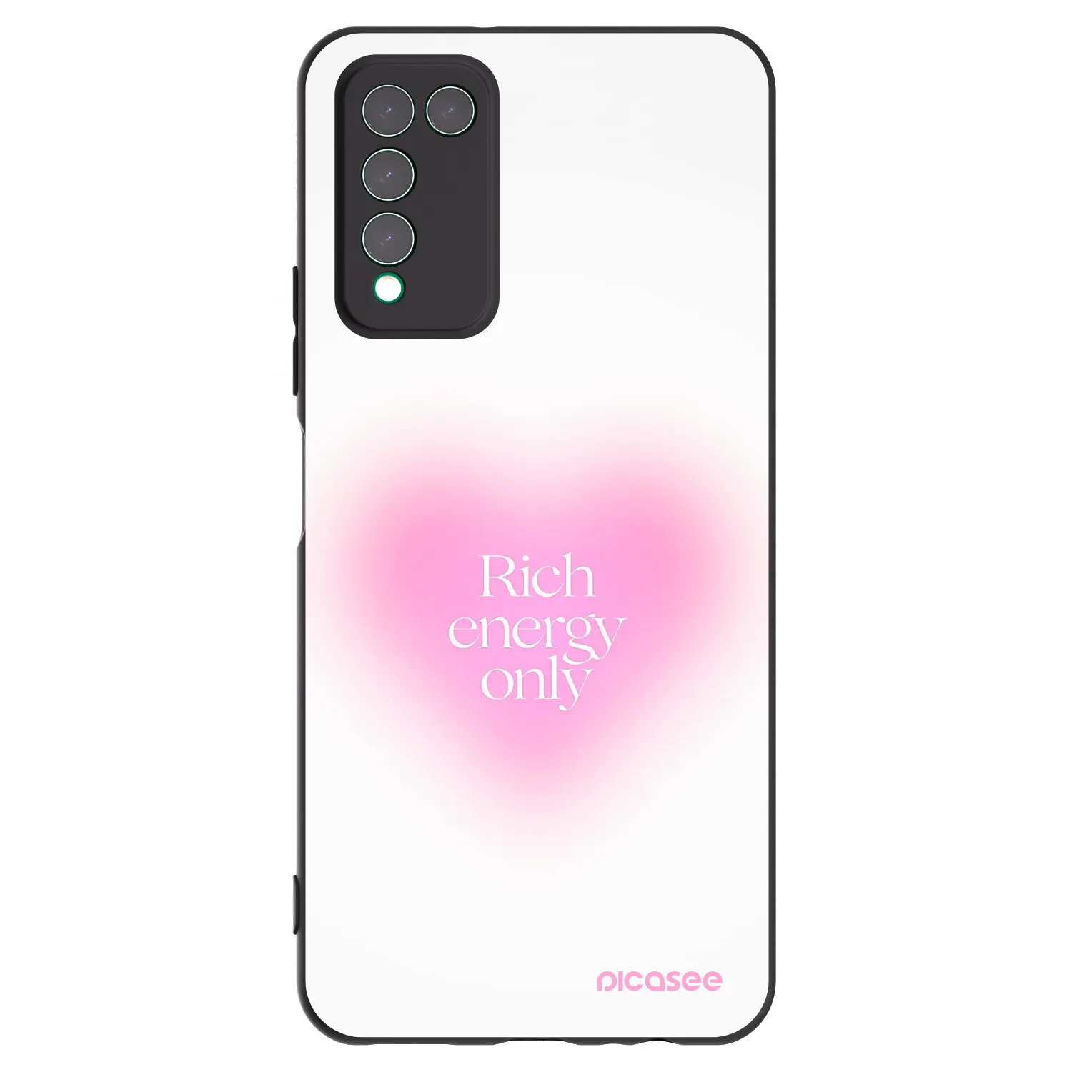 Picasee crna silikonska maskica za Honor 10X Lite - Rich Energy