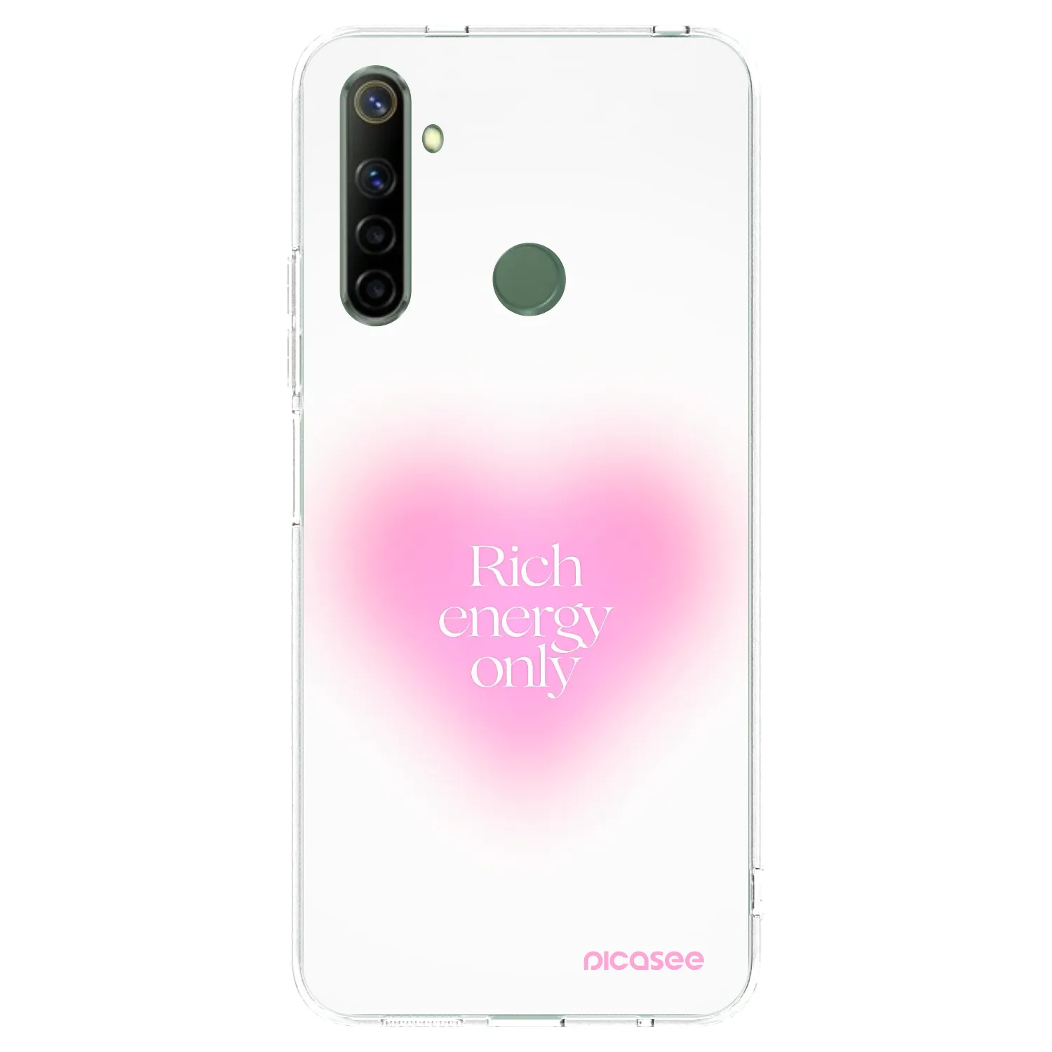 Picasee silikonska prozirna maskica za Realme 6i - Rich Energy