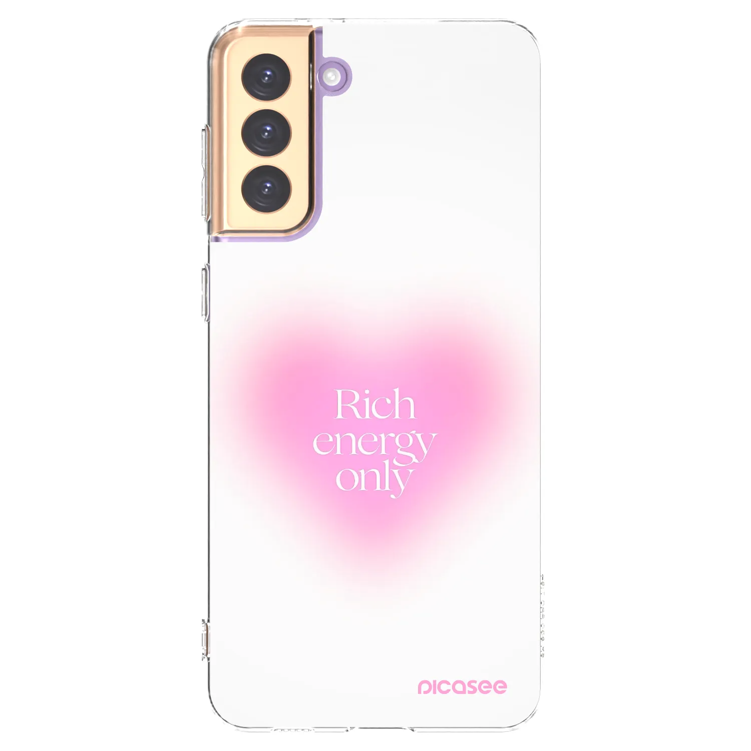 Picasee silikonska prozirna maskica za Samsung Galaxy S21+ 5G G996F - Rich Energy