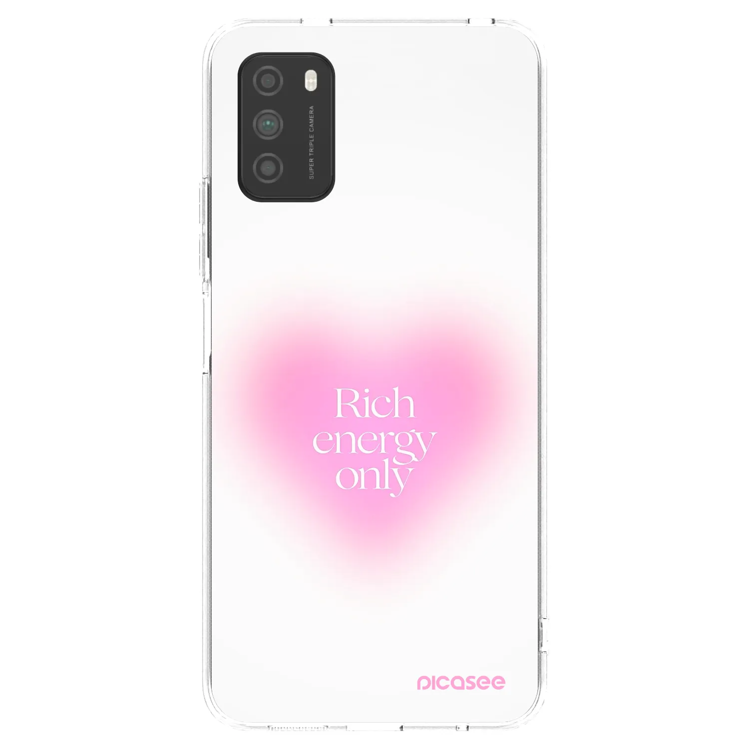 Picasee silikonska prozirna maskica za Xiaomi Poco M3 - Rich Energy