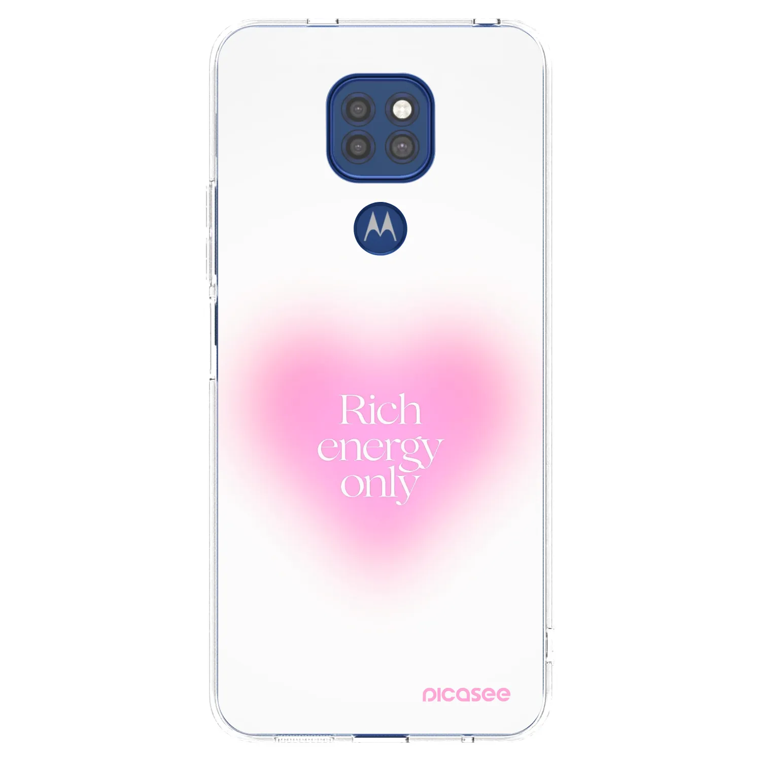 Picasee silikonska prozirna maskica za Motorola Moto G9 Play - Rich Energy