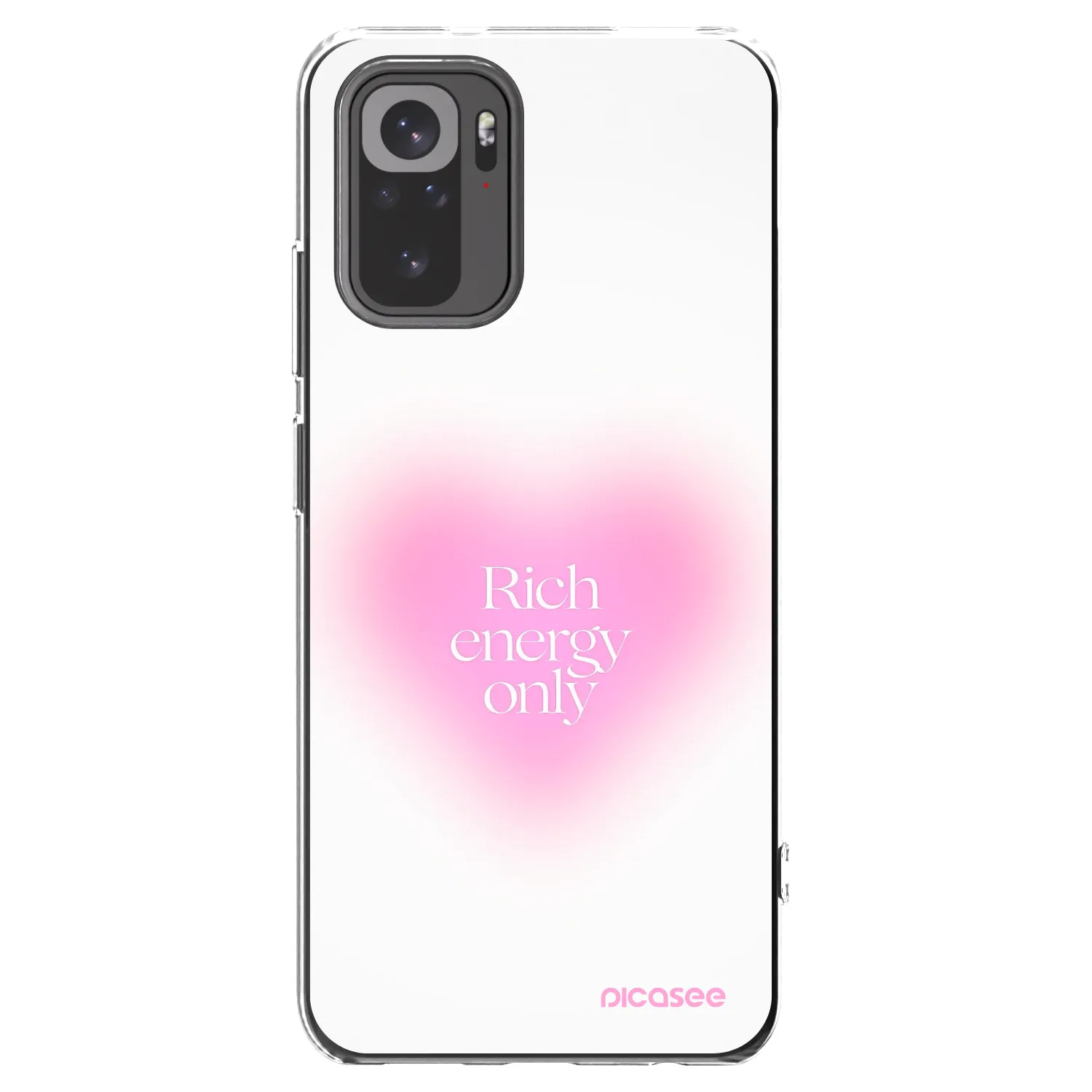 Picasee silikonska prozirna maskica za Xiaomi Redmi Note 10 - Rich Energy