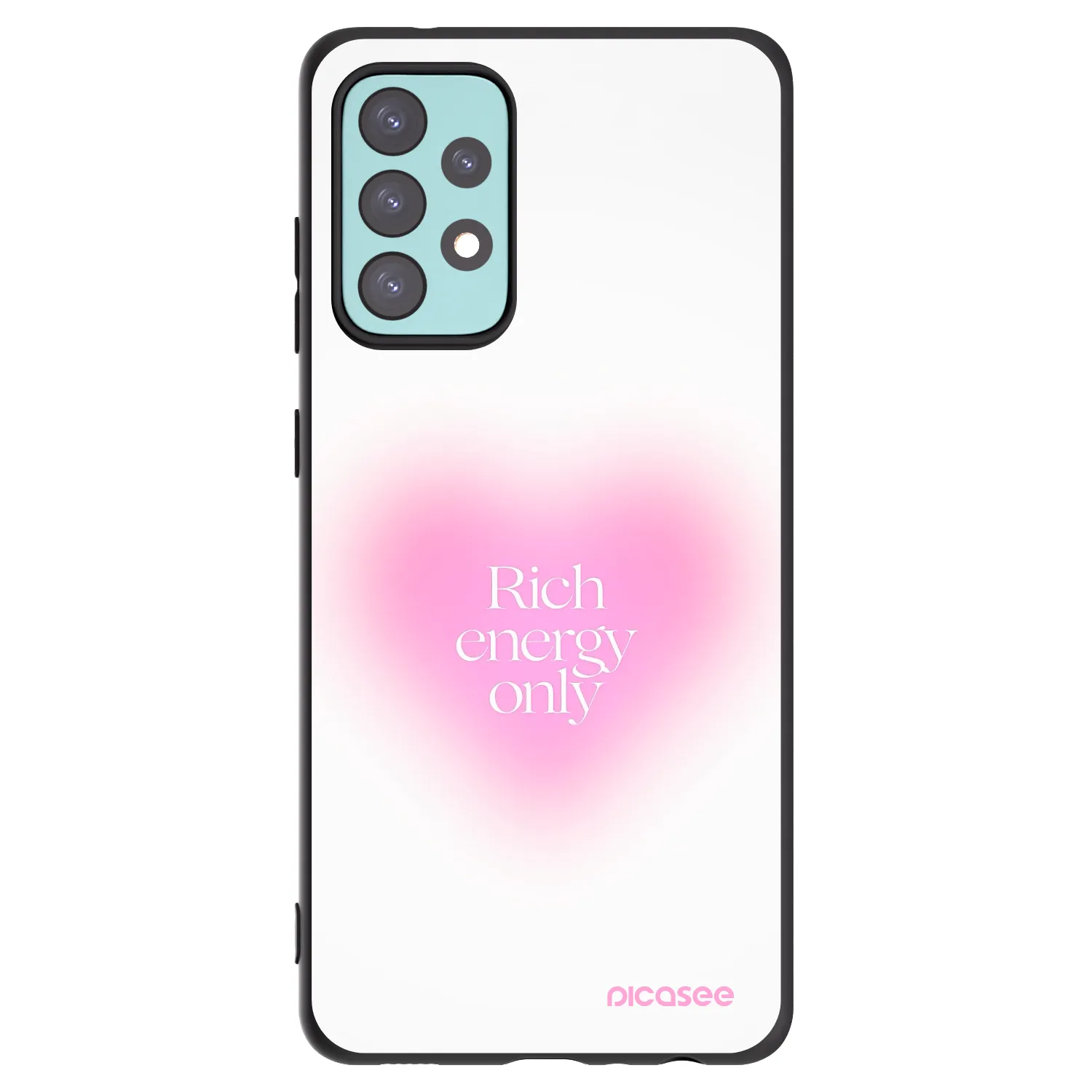 Picasee crna silikonska maskica za Samsung Galaxy A72 A725F - Rich Energy