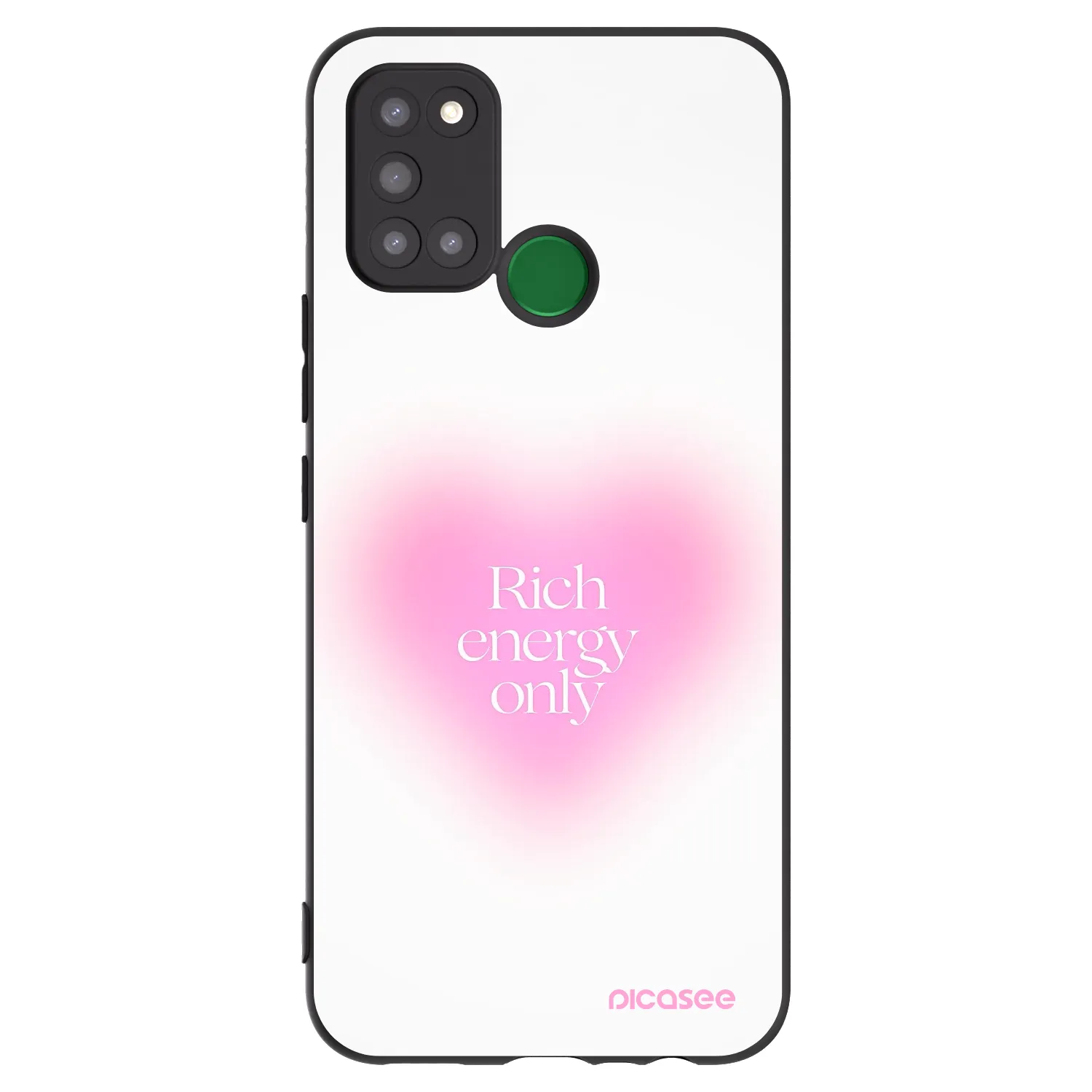 Picasee crna silikonska maskica za Realme 7i - Rich Energy