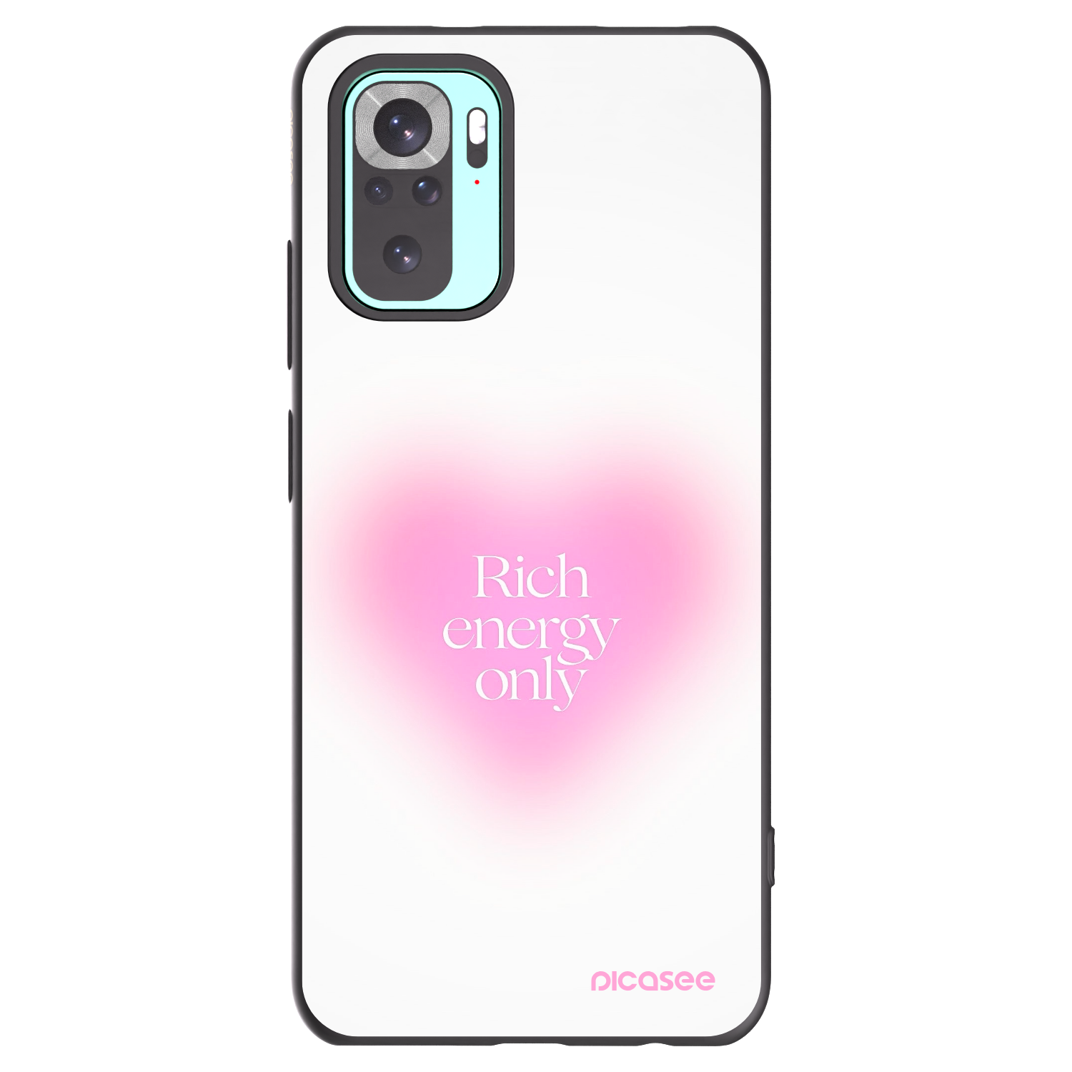 Picasee crna silikonska maskica za Xiaomi Redmi Note 10 Pro - Rich Energy