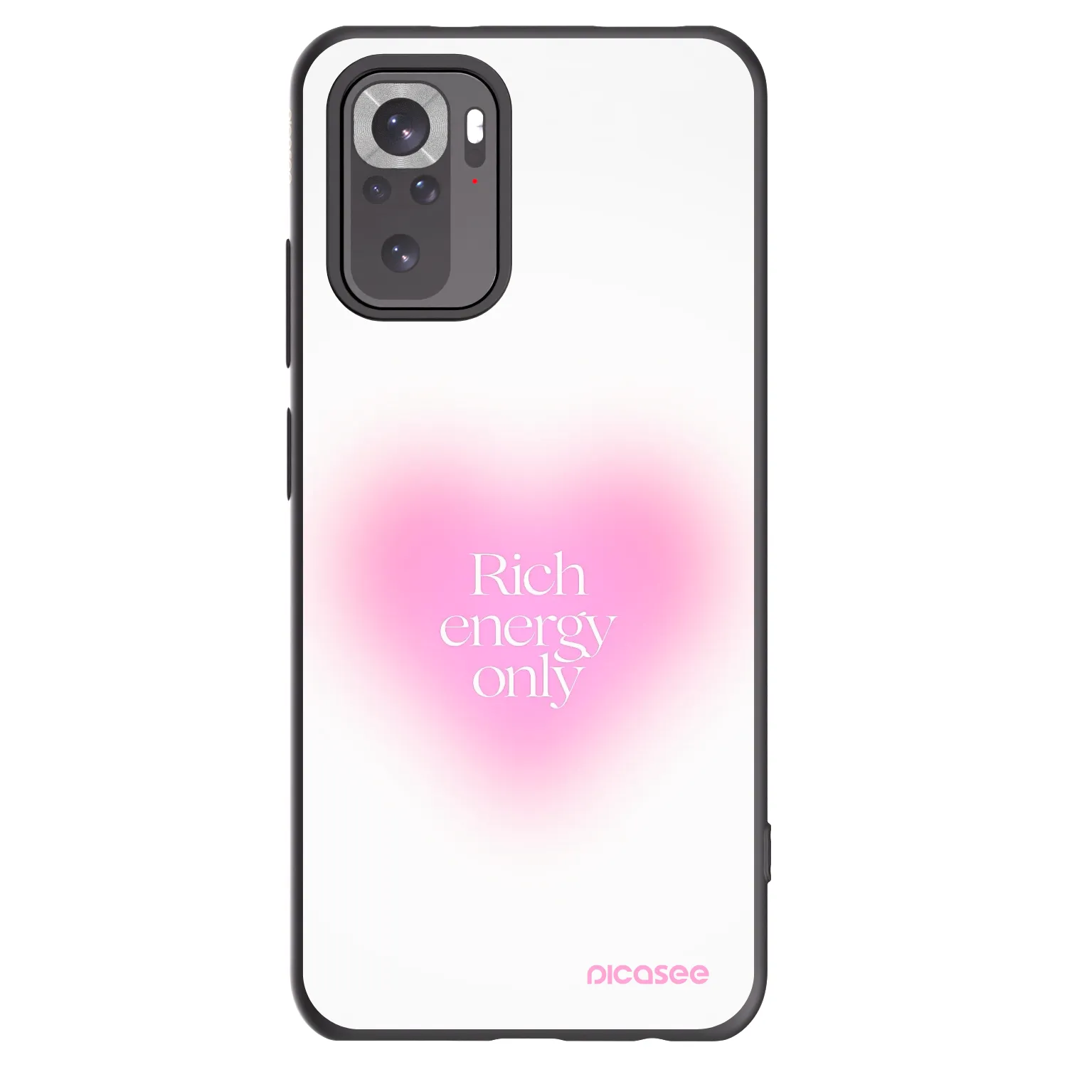 Picasee crna silikonska maskica za Xiaomi Redmi Note 10S - Rich Energy
