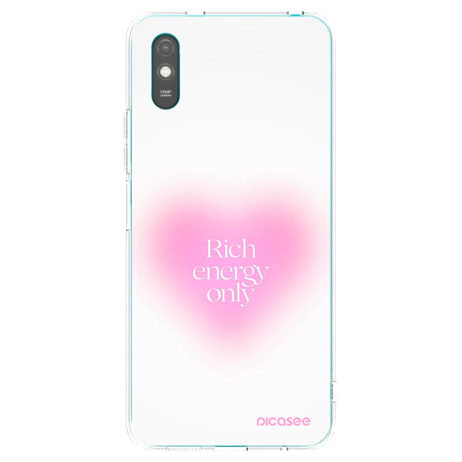 Picasee silikonska prozirna maskica za Xiaomi Redmi 9AT - Rich Energy