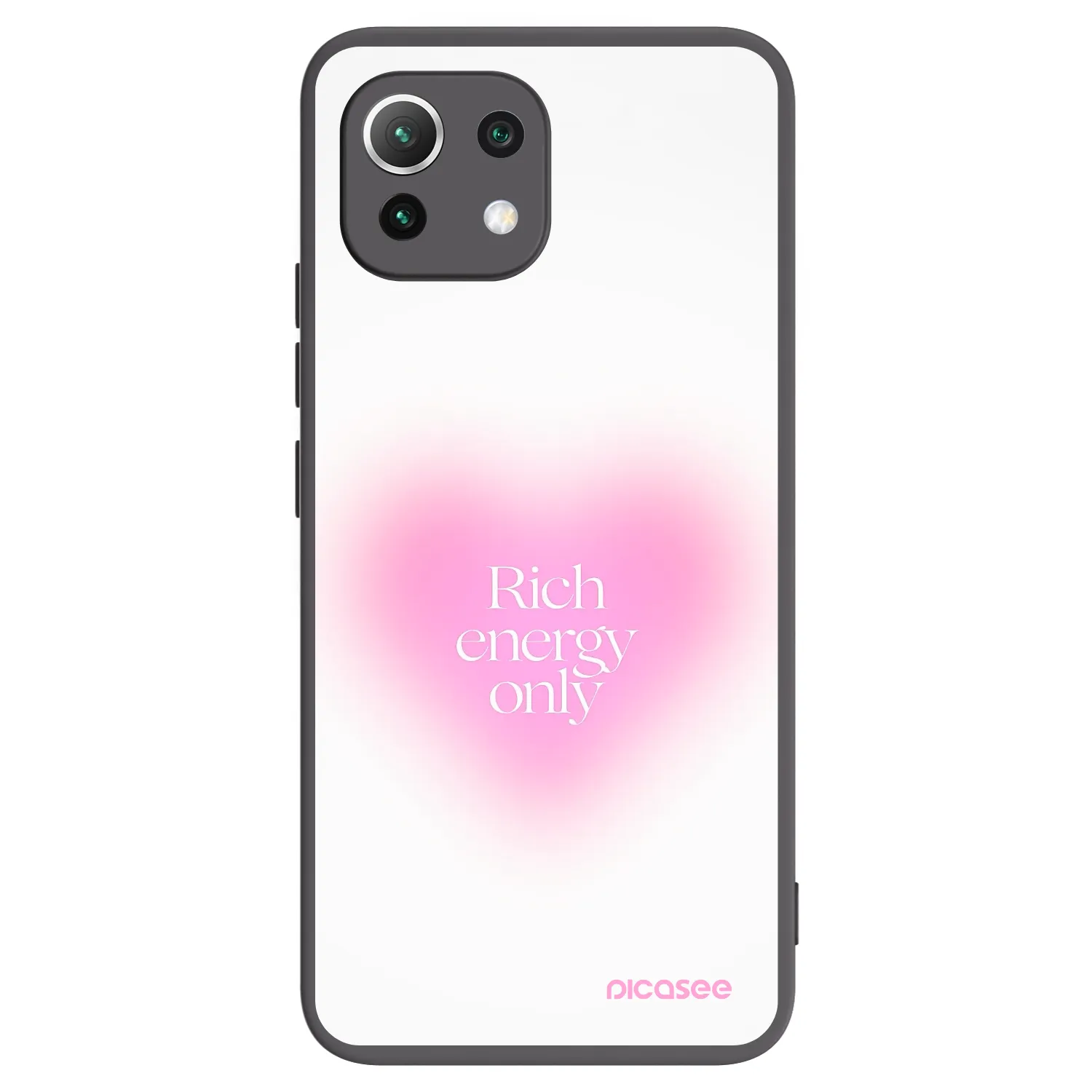 Picasee crna silikonska maskica za Xiaomi Mi 11 Lite - Rich Energy