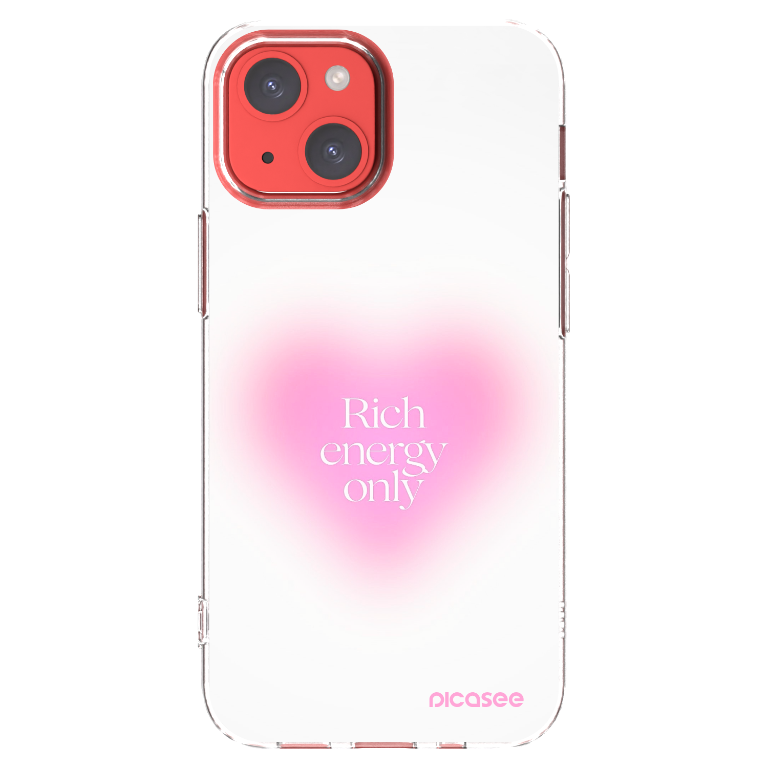 Picasee silikonska prozirna maskica za Apple iPhone 13 mini - Rich Energy