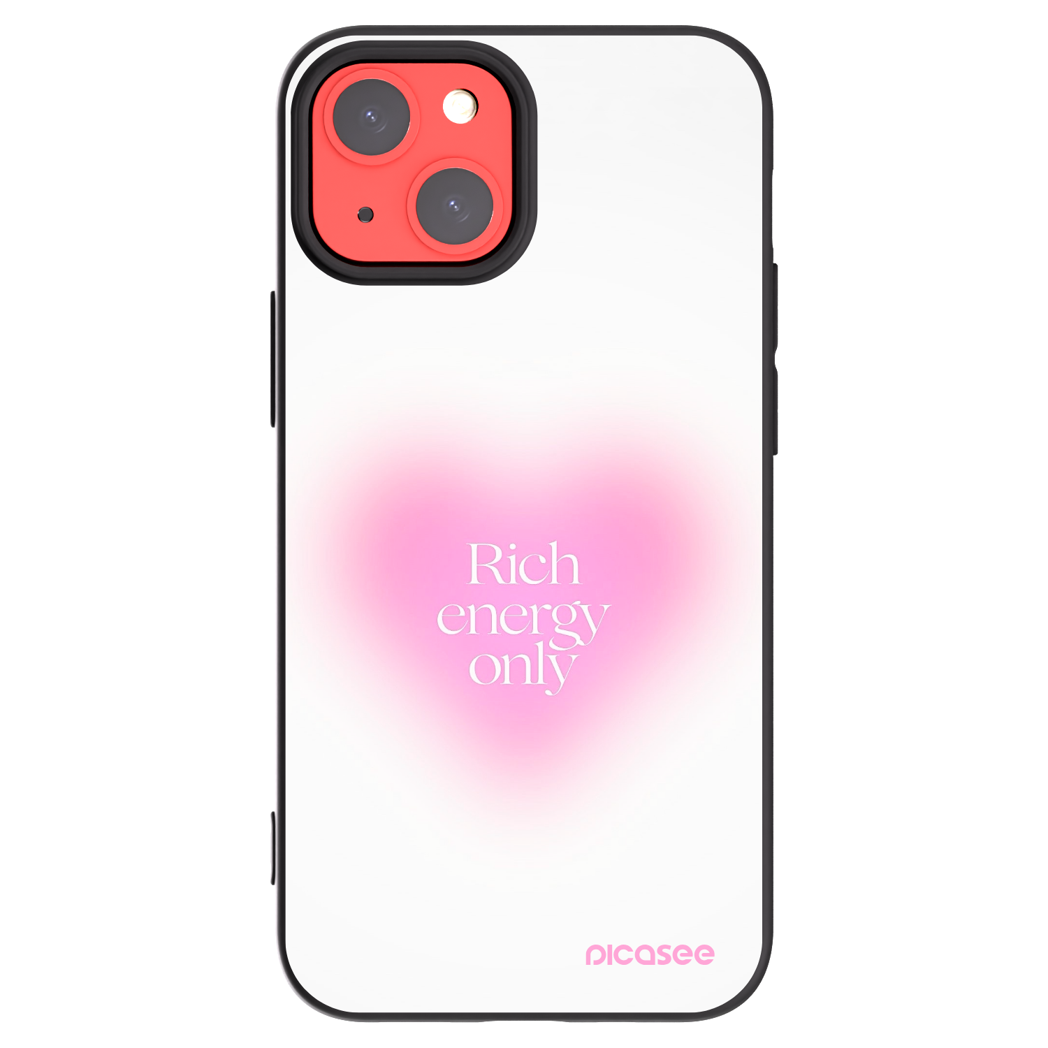 Picasee crna silikonska maskica za Apple iPhone 13 mini - Rich Energy