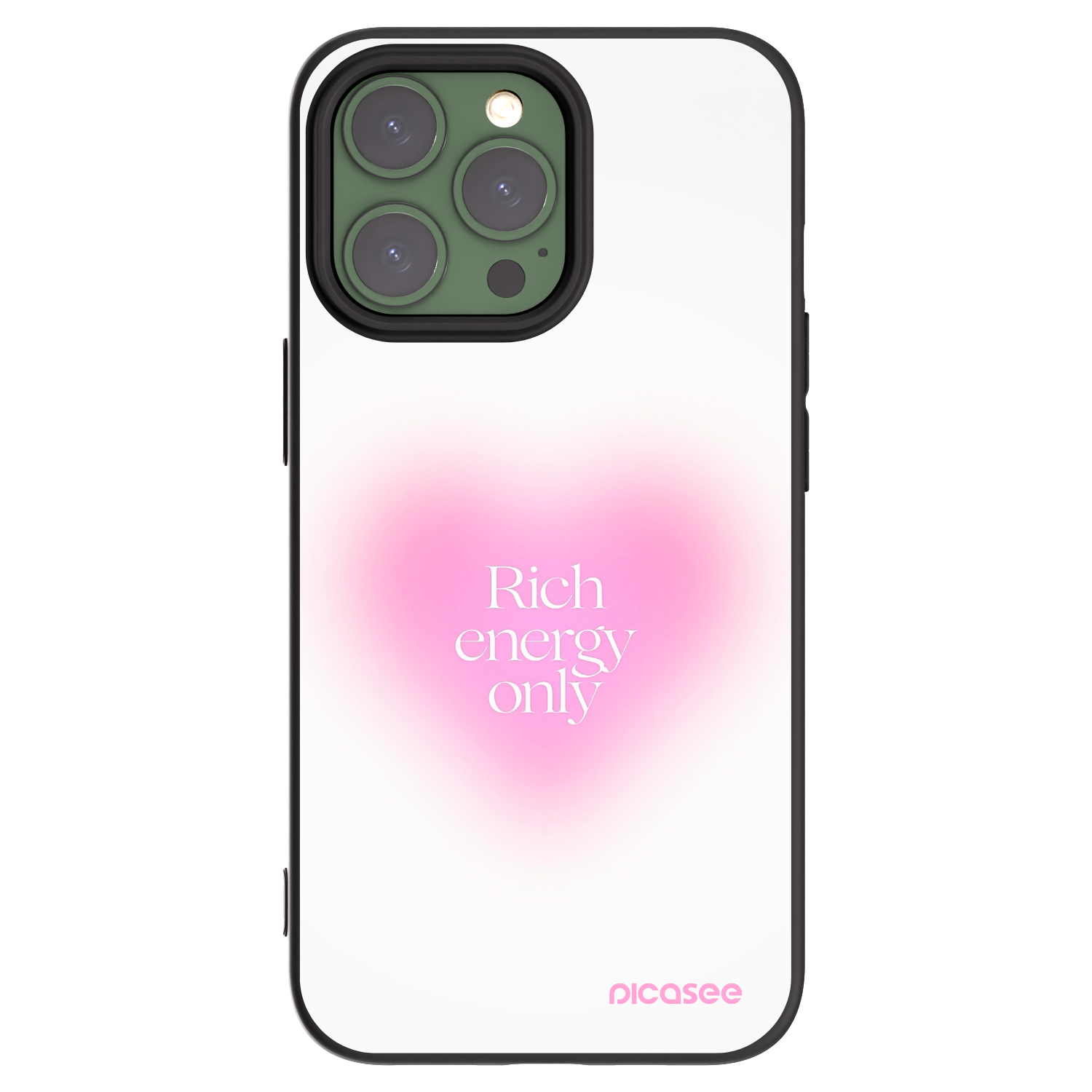 Picasee crna silikonska maskica za Apple iPhone 13 Pro - Rich Energy