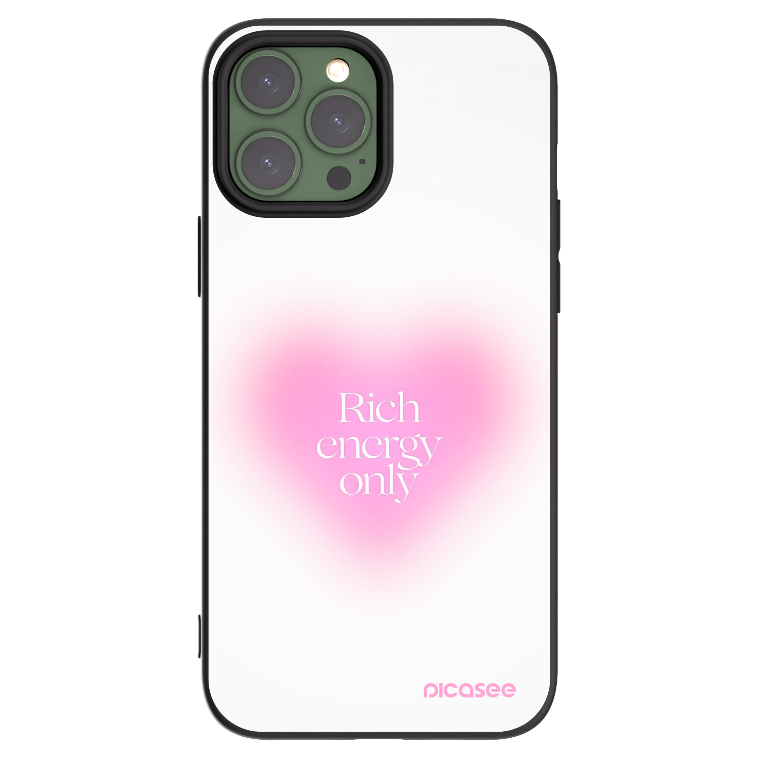 Picasee crna silikonska maskica za Apple iPhone 13 Pro Max - Rich Energy