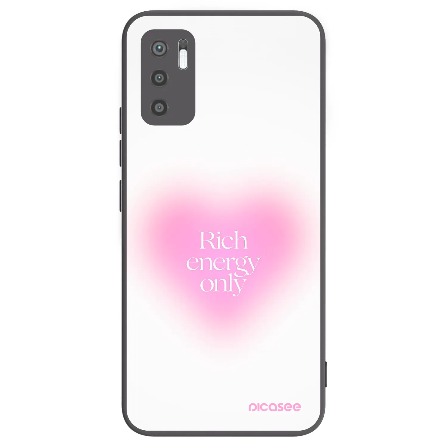 Picasee crna silikonska maskica za Xiaomi Redmi Note 10 5G - Rich Energy