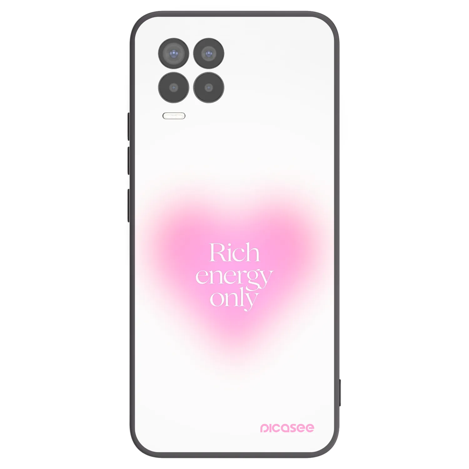 Picasee crna silikonska maskica za Realme 8 4G - Rich Energy