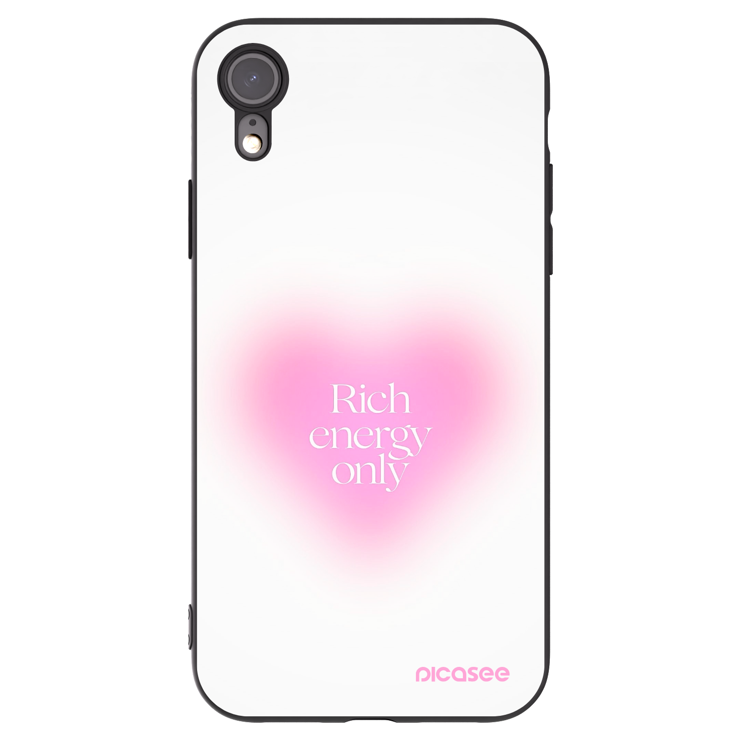 Picasee crna silikonska maskica za Apple iPhone XR - Rich Energy