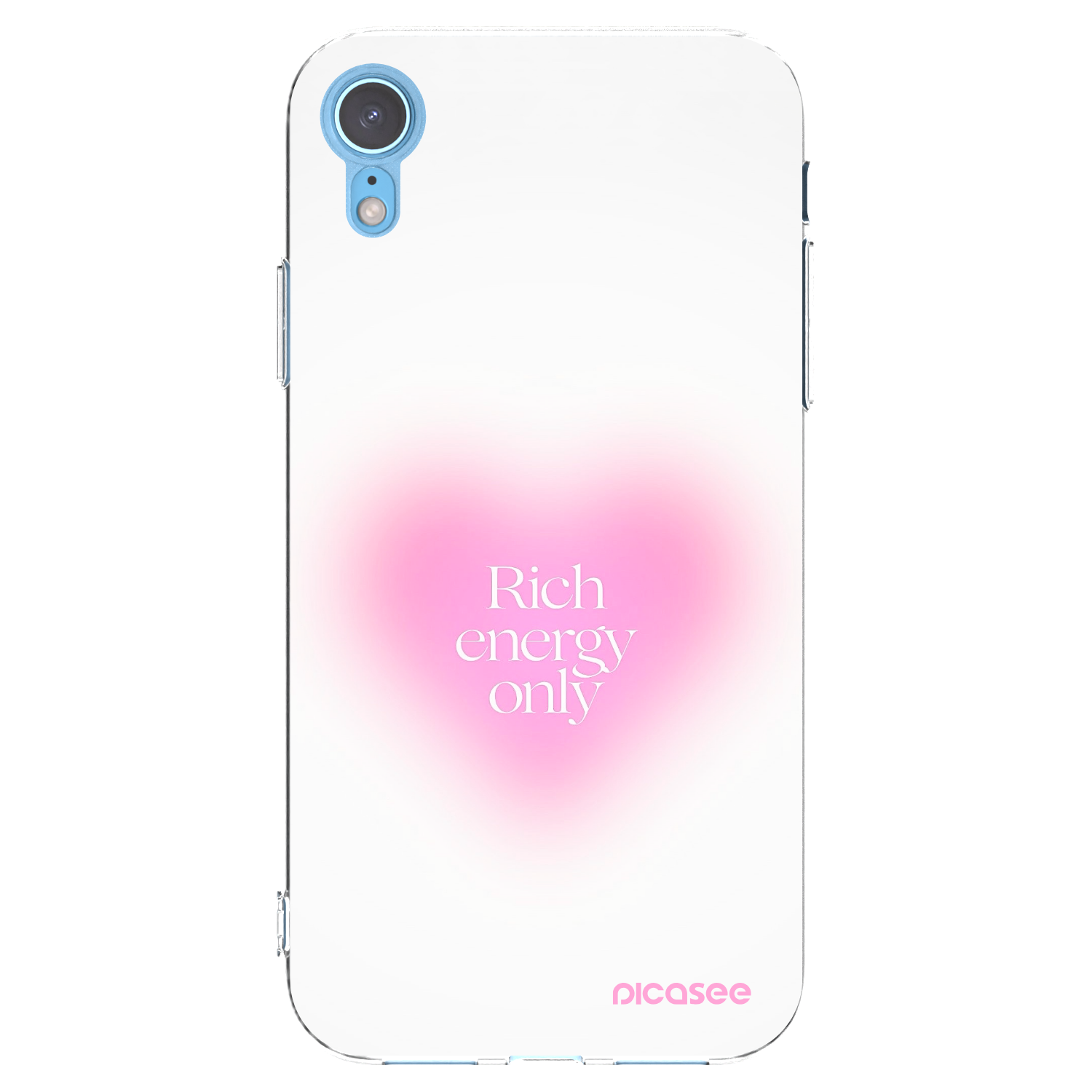 Picasee silikonska prozirna maskica za Apple iPhone XR - Rich Energy