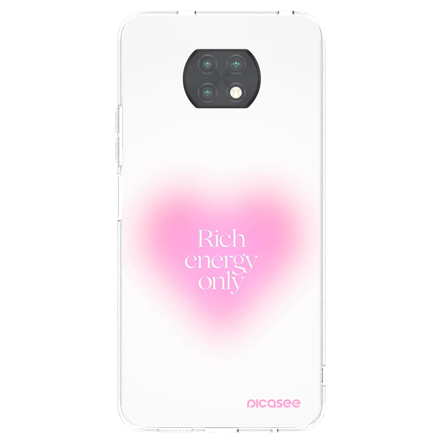 Picasee silikonska prozirna maskica za Xiaomi Redmi Note 9T - Rich Energy