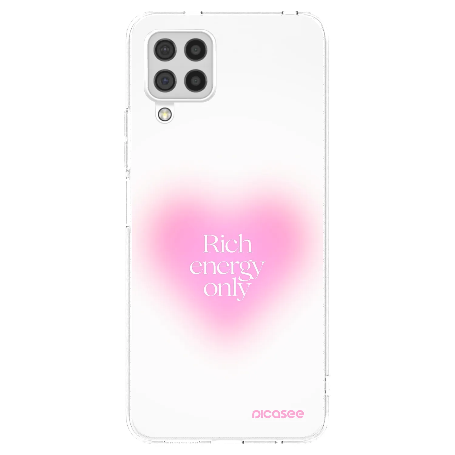 Picasee silikonska prozirna maskica za Samsung Galaxy A22 A225F 4G - Rich Energy