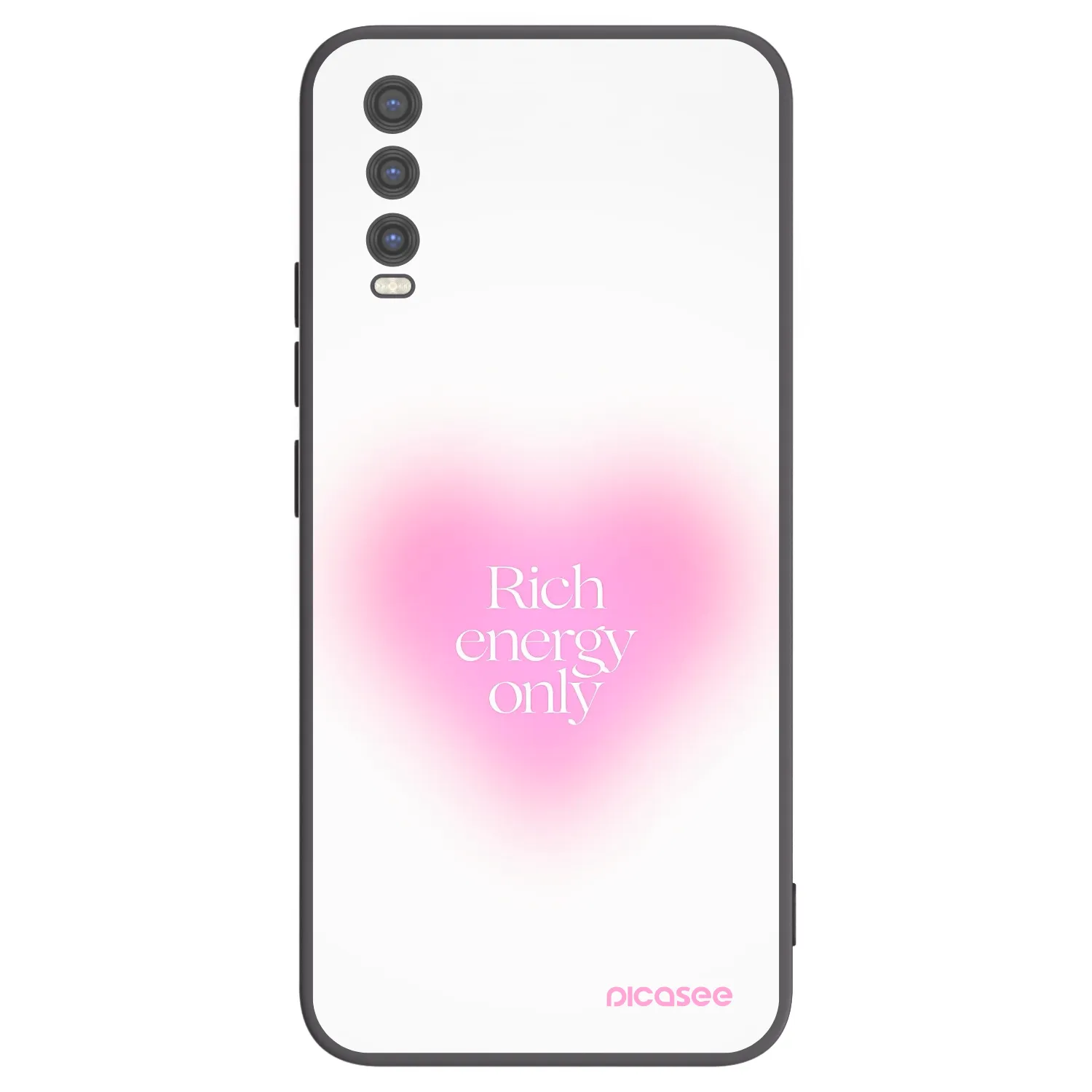 Picasee crna silikonska maskica za Vivo Y20s - Rich Energy