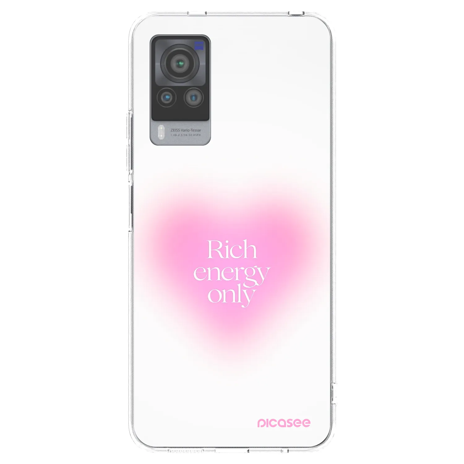 Picasee silikonska prozirna maskica za Vivo X60 Pro 5G - Rich Energy