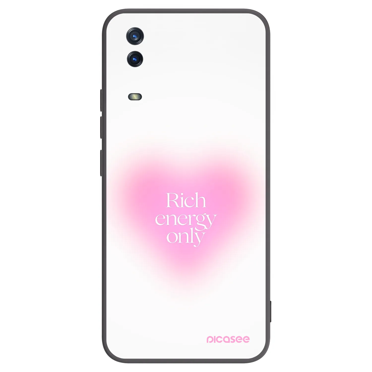 Picasee crna silikonska maskica za Vivo Y11s - Rich Energy