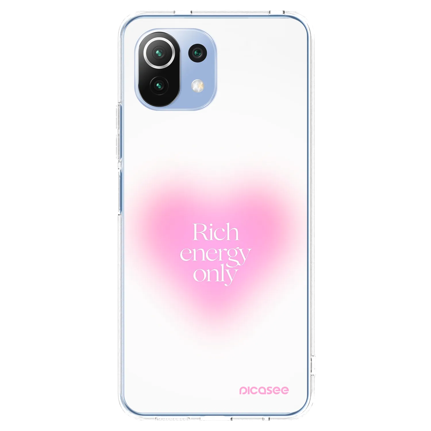 Picasee silikonska prozirna maskica za Xiaomi 11 Lite 5G NE - Rich Energy
