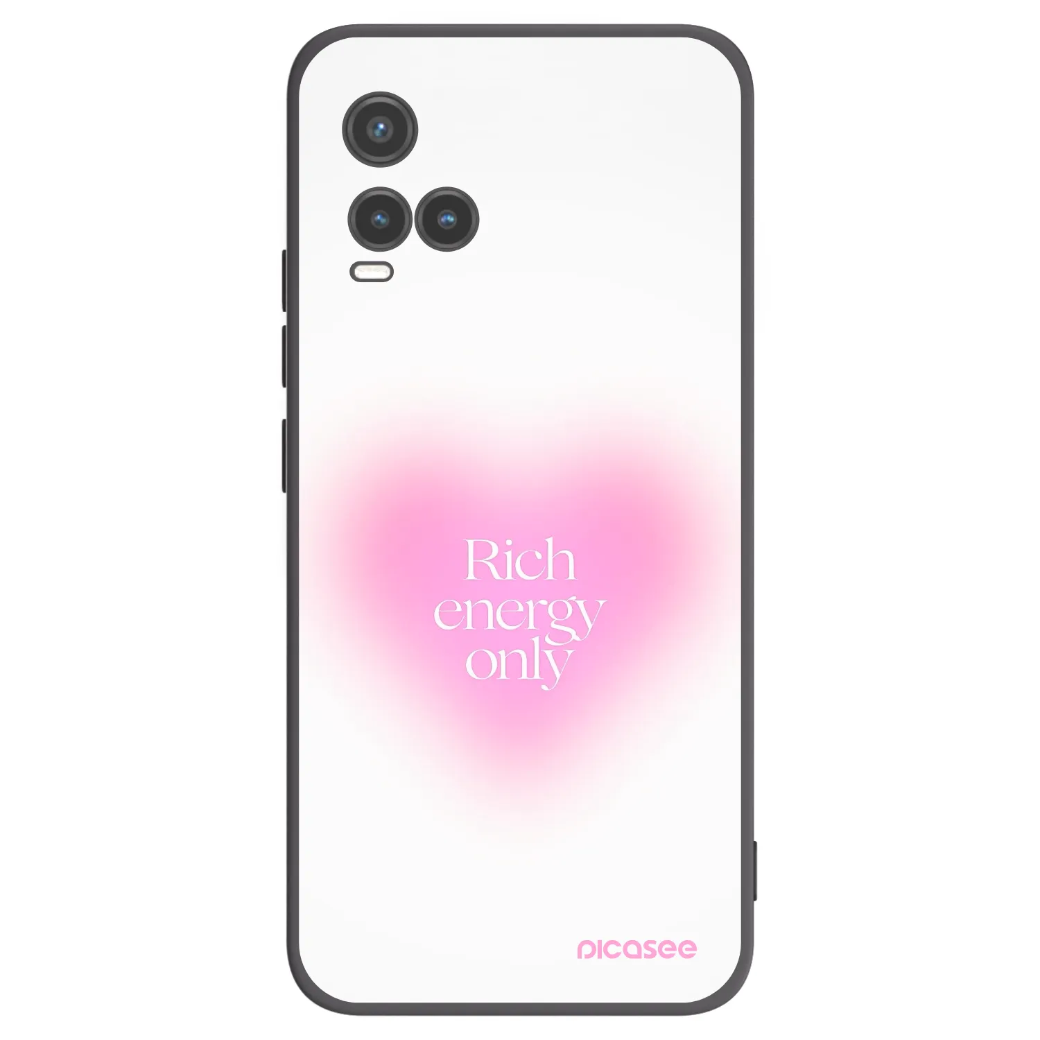 Picasee crna silikonska maskica za Vivo Y33s - Rich Energy