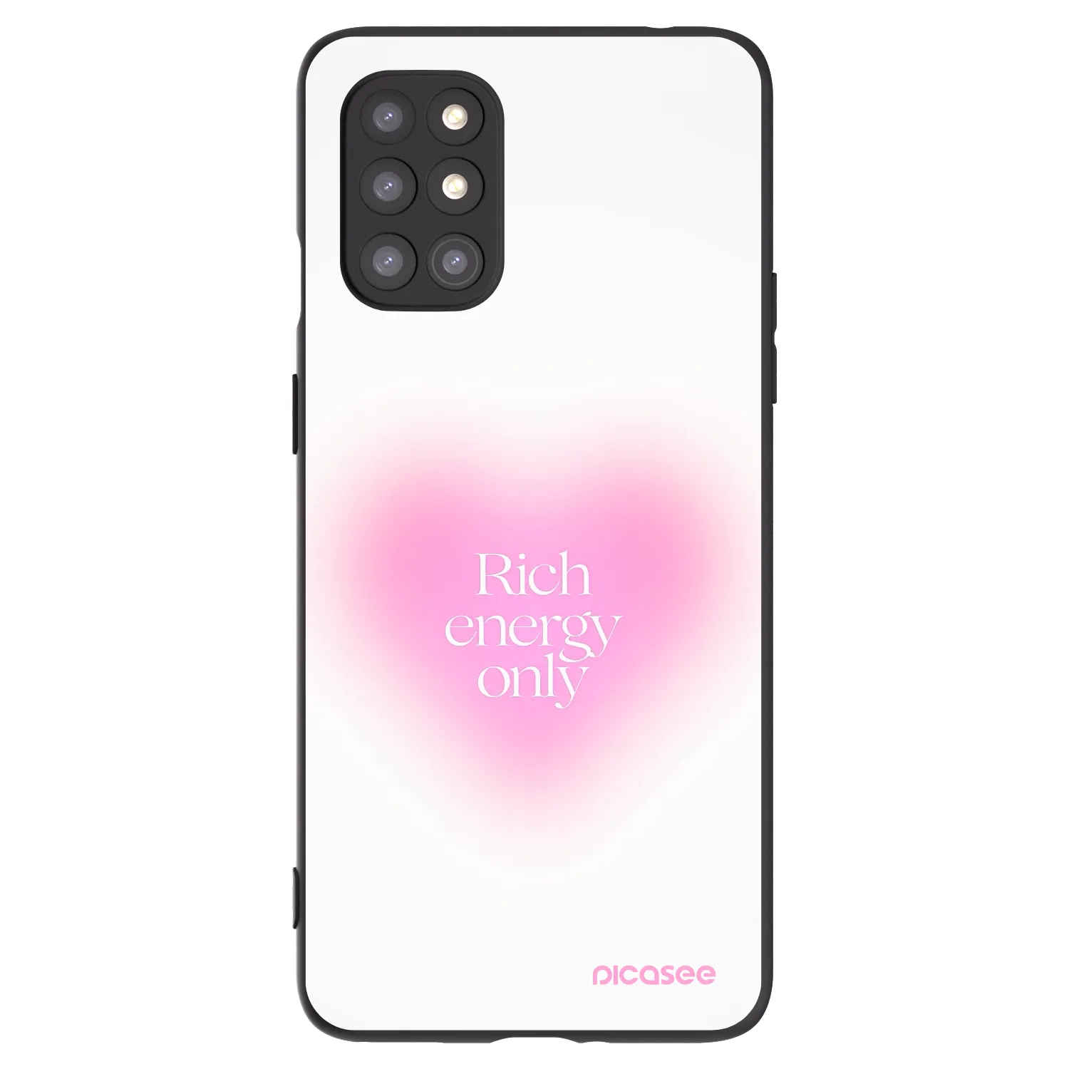 Picasee crna silikonska maskica za OnePlus 8T - Rich Energy