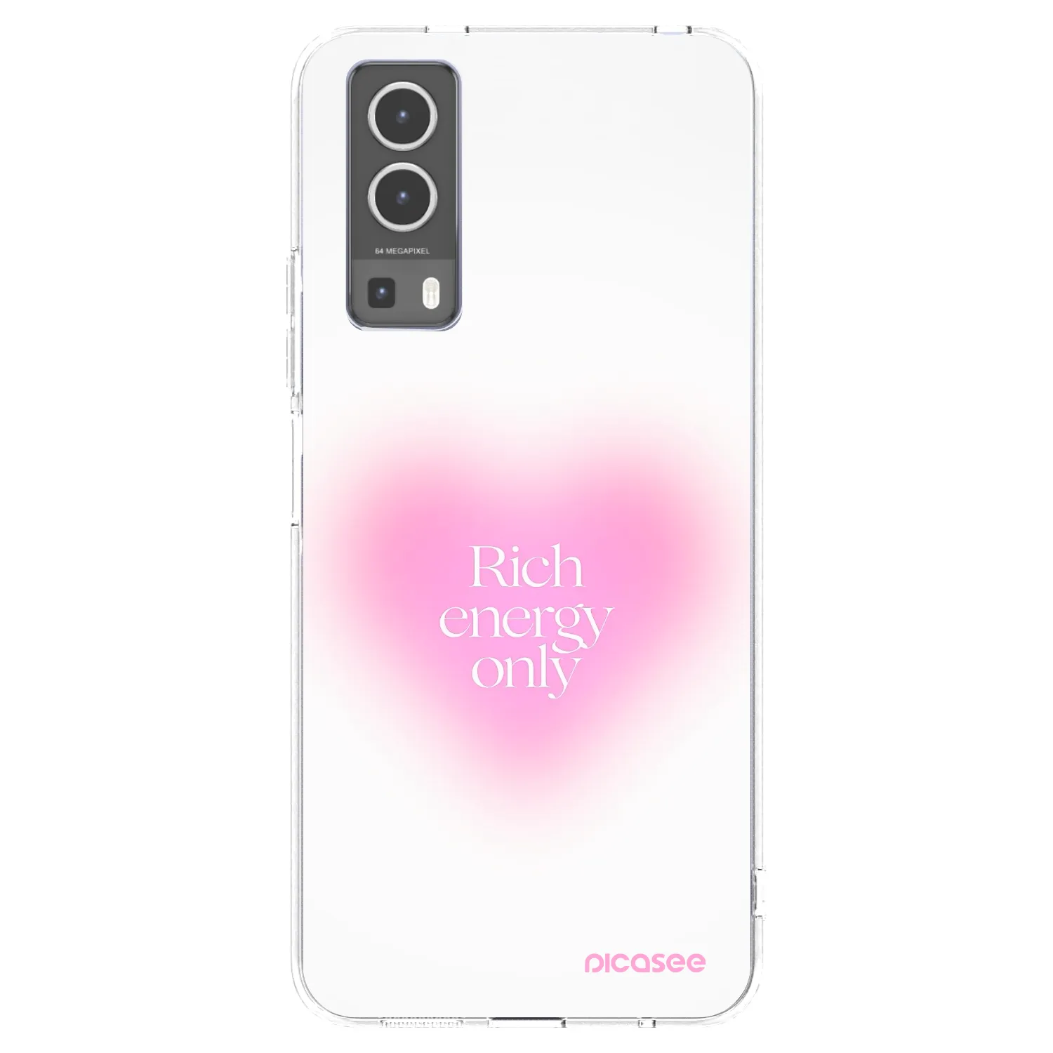 Picasee silikonska prozirna maskica za Vivo Y72 5G - Rich Energy