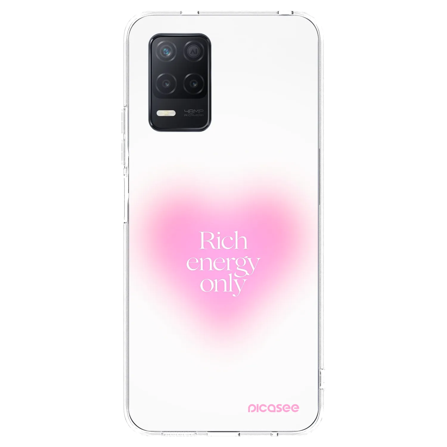 Picasee silikonska prozirna maskica za Realme 8 5G - Rich Energy