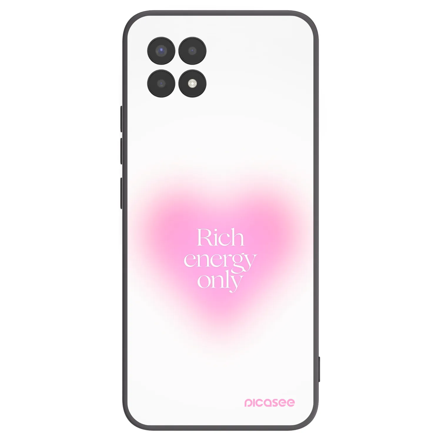 Picasee crna silikonska maskica za Realme 8i - Rich Energy