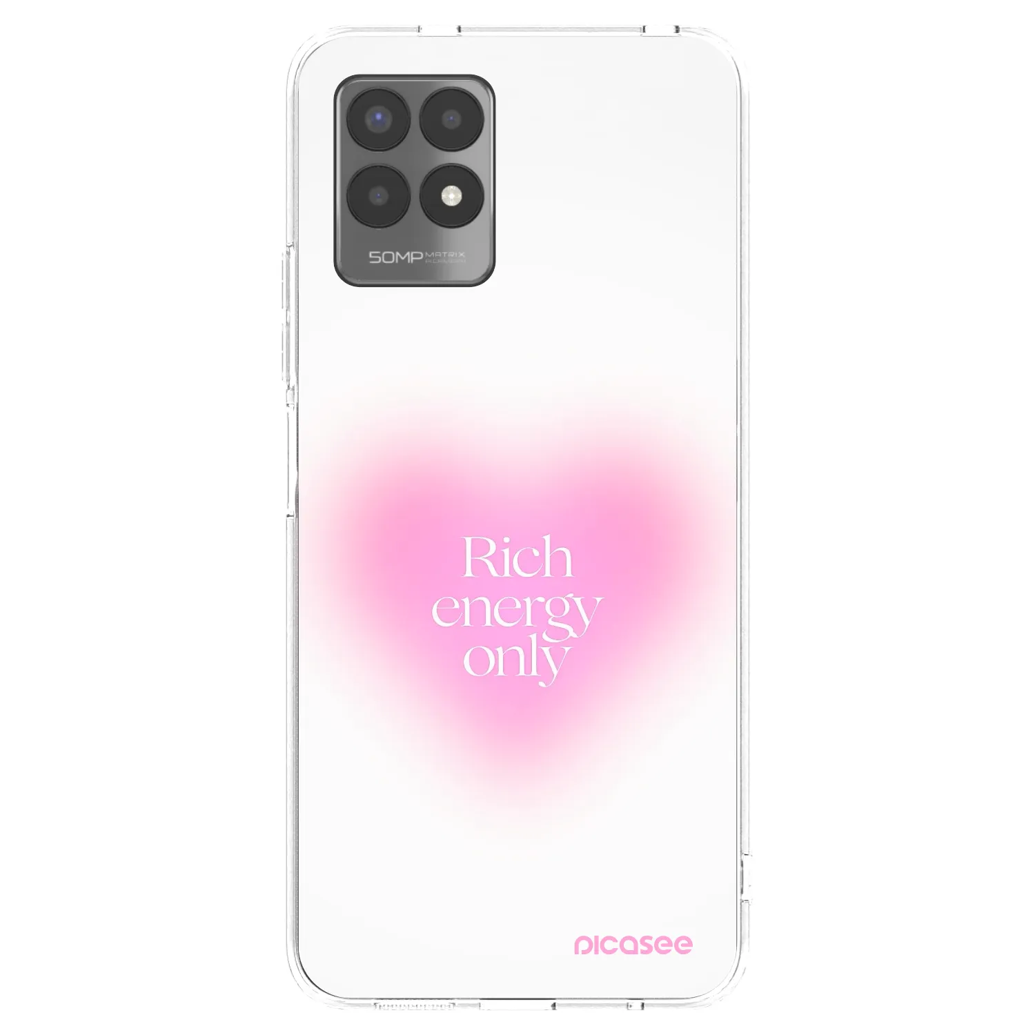 Picasee silikonska prozirna maskica za Realme 8i - Rich Energy