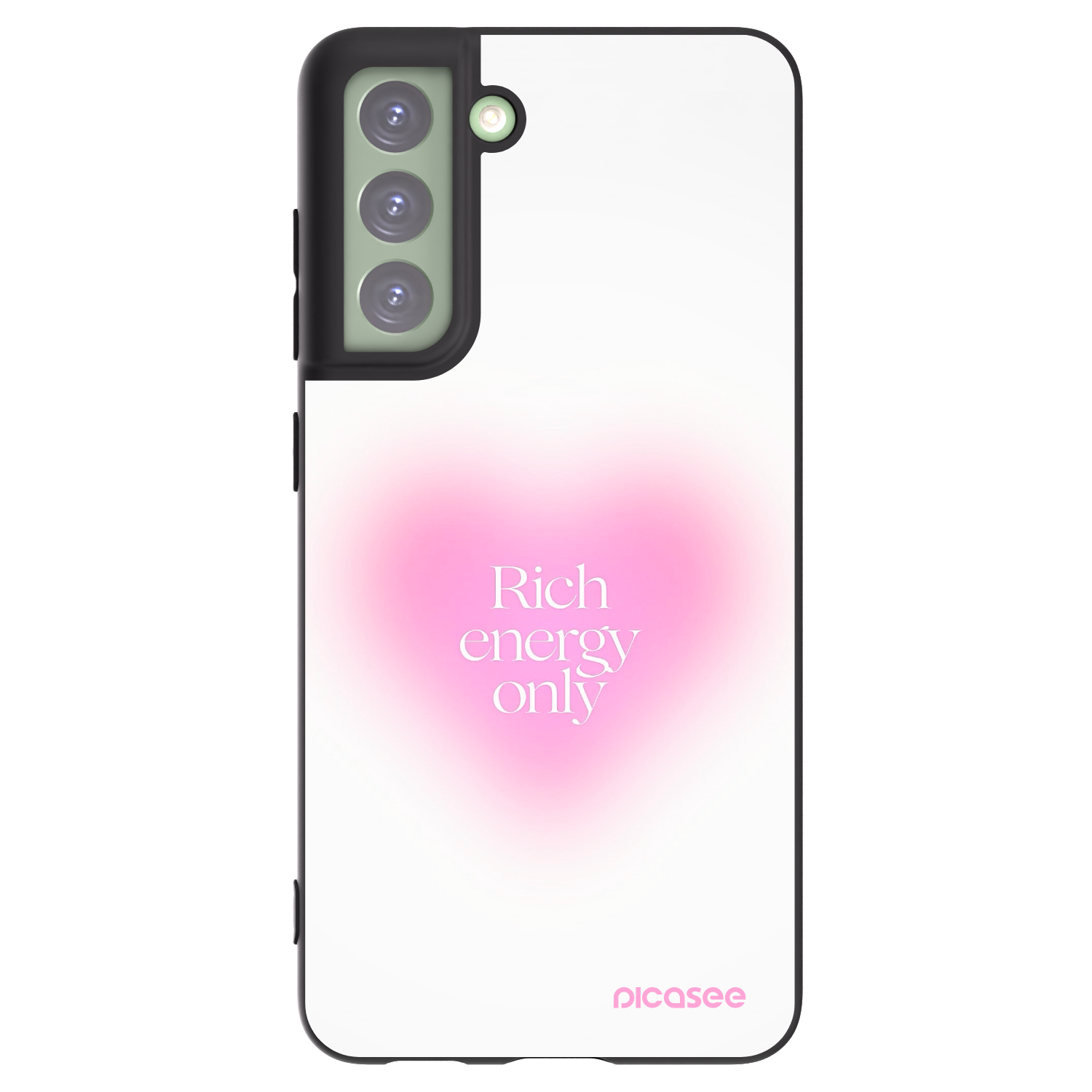 Picasee crna silikonska maskica za Samsung Galaxy S21 FE 5G - Rich Energy