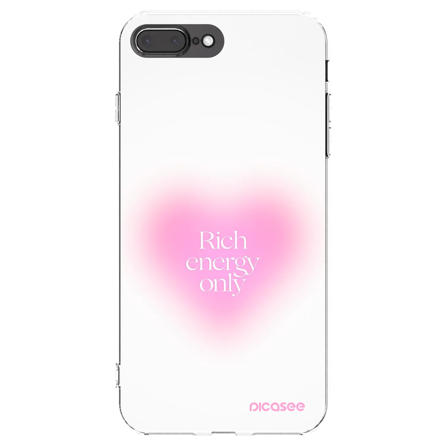 Picasee silikonska prozirna maskica za Apple iPhone 7 Plus - Rich Energy