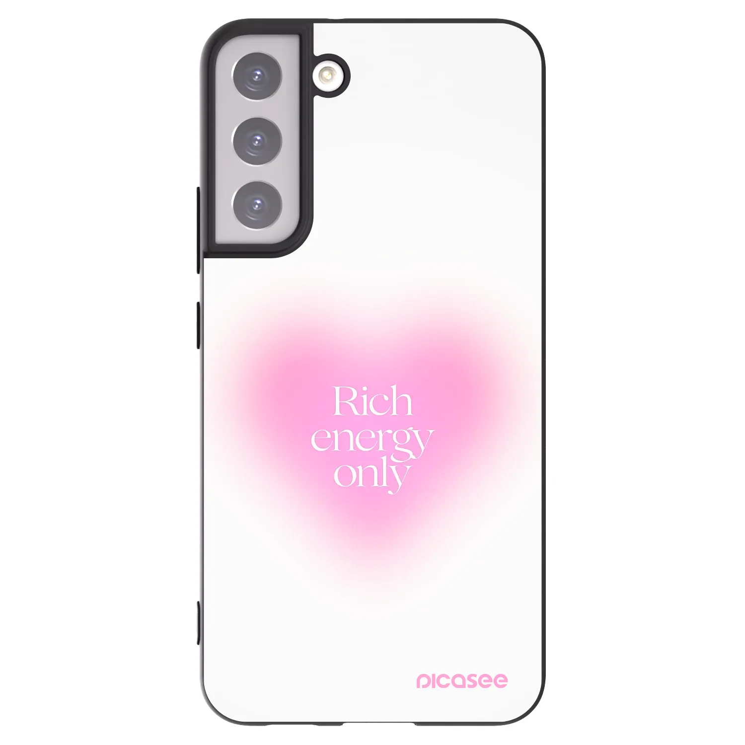 Picasee crna silikonska maskica za Samsung Galaxy S22+ 5G - Rich Energy